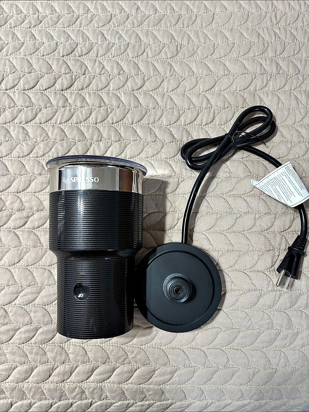 Nespresso Aeroccino 3 Milk Frother Black & Silver